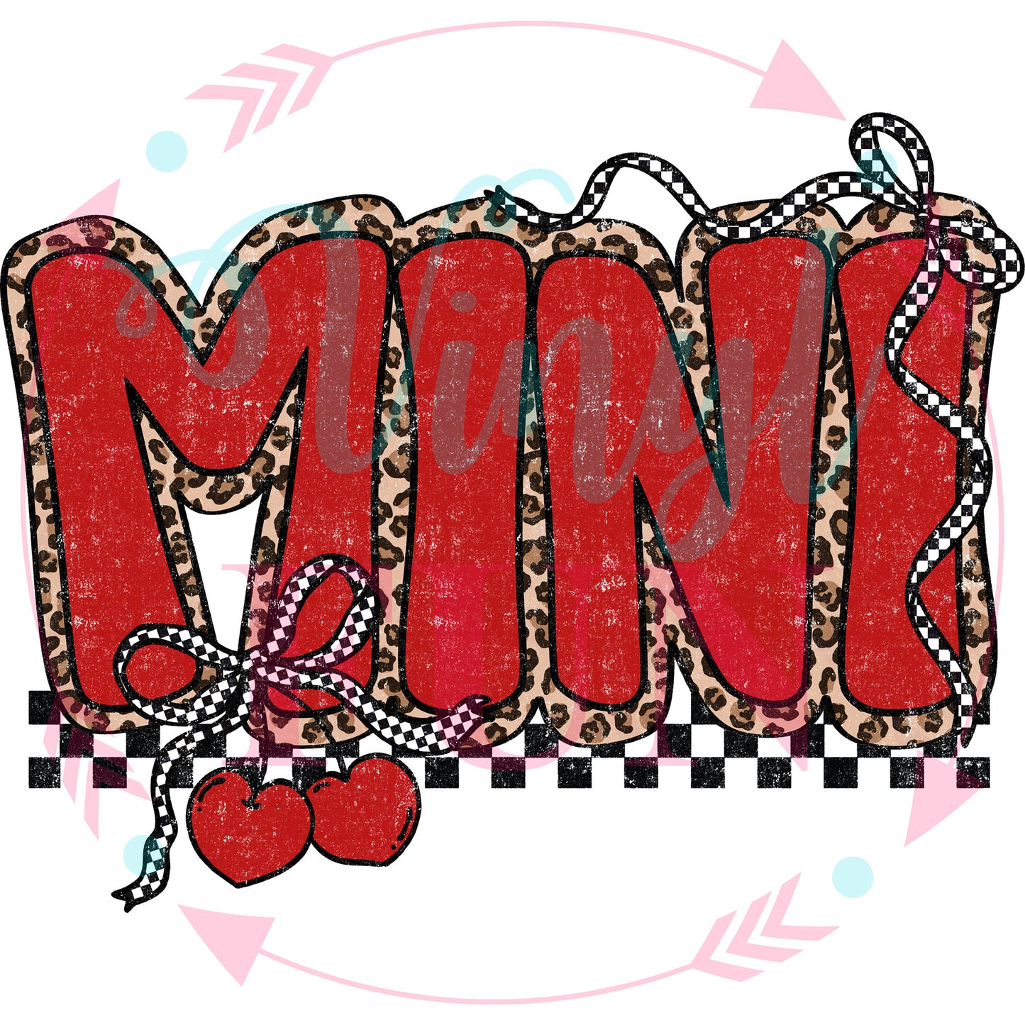 Leopard Cherry Mama & Mini Transfer -136