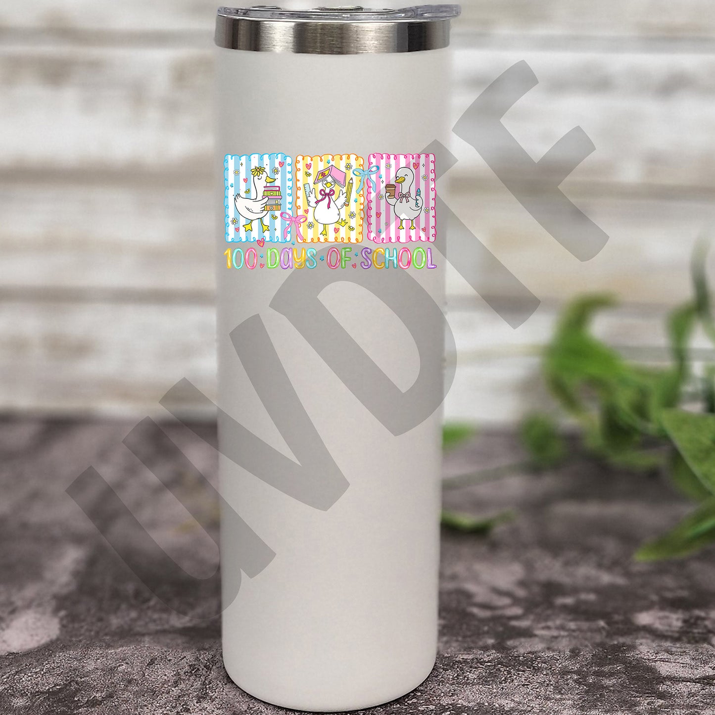 UVDTF 100 Days of School Goose Decal - 143