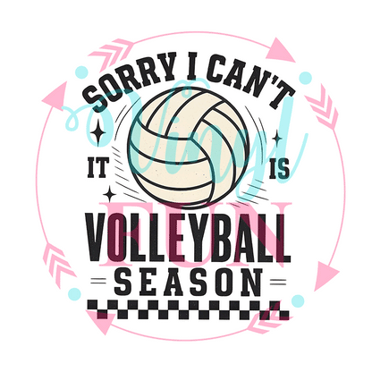 UVDTF Volleyball Season Decal -166