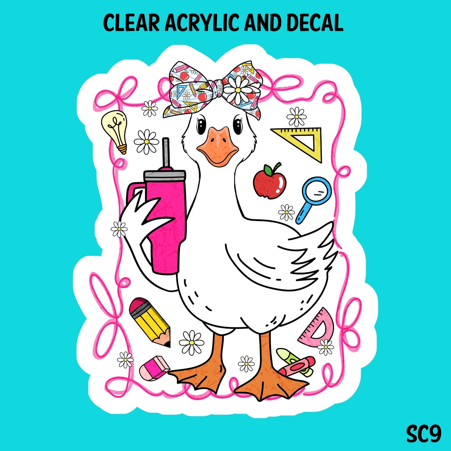 School is Cool Acrylic And UVDTF Decal- SC9
