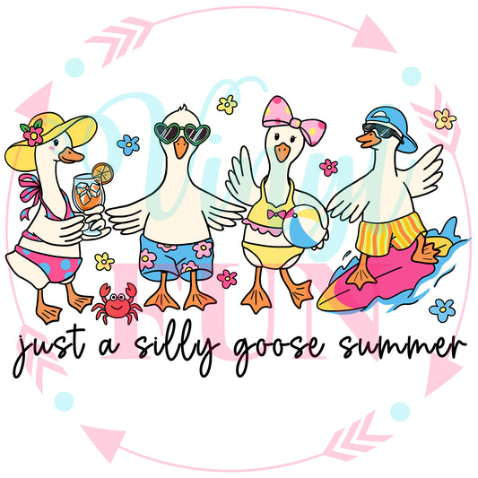 Silly Summer Goose Transfer - 172