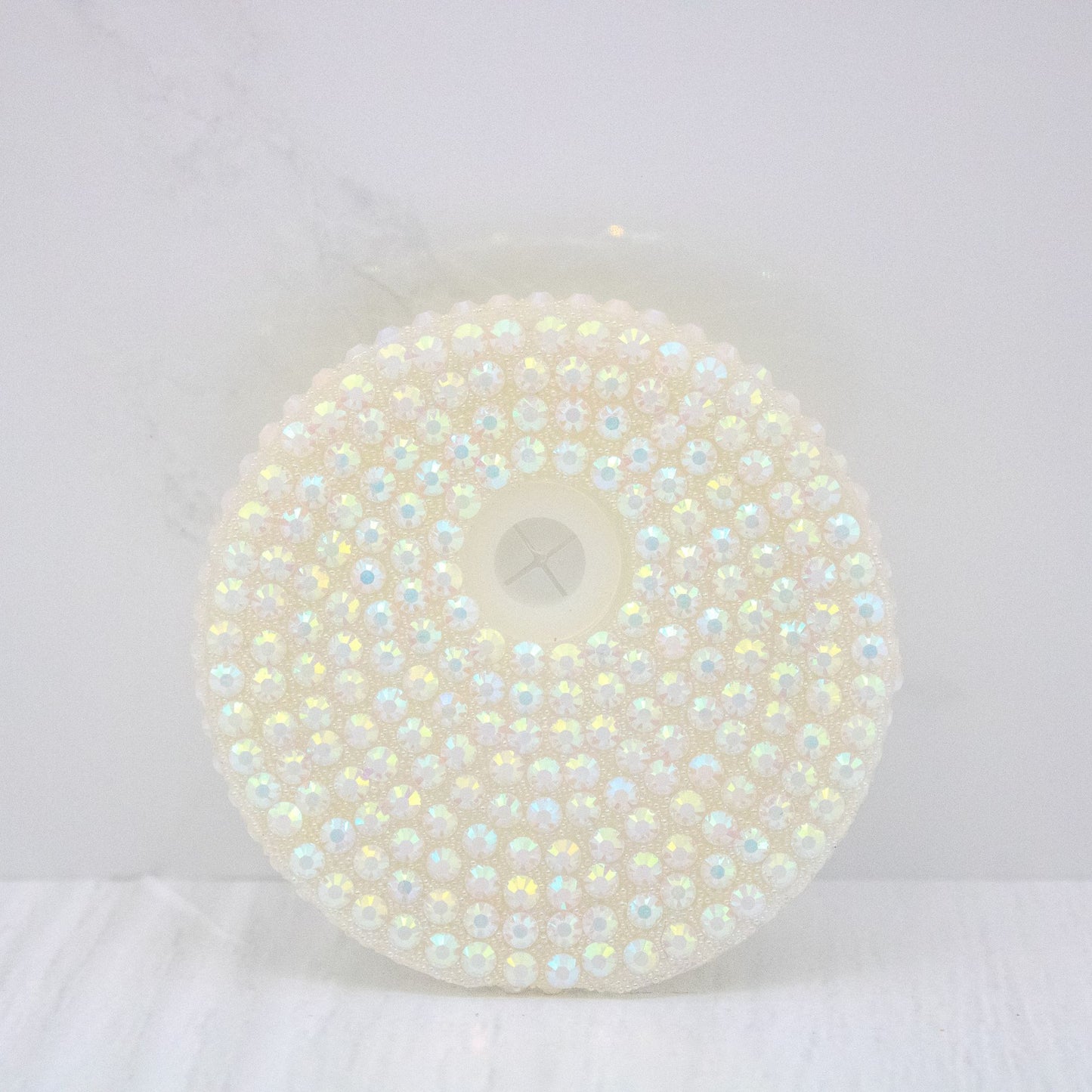 Rhinestone Lid Glass Shimmer Libbey