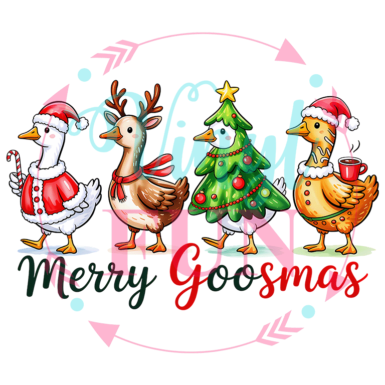 UVDTF Christmas Goose Decals