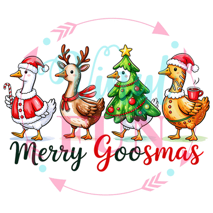 UVDTF Christmas Goose Decals