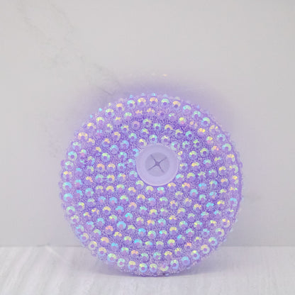 Rhinestone Lid Glass Shimmer Libbey