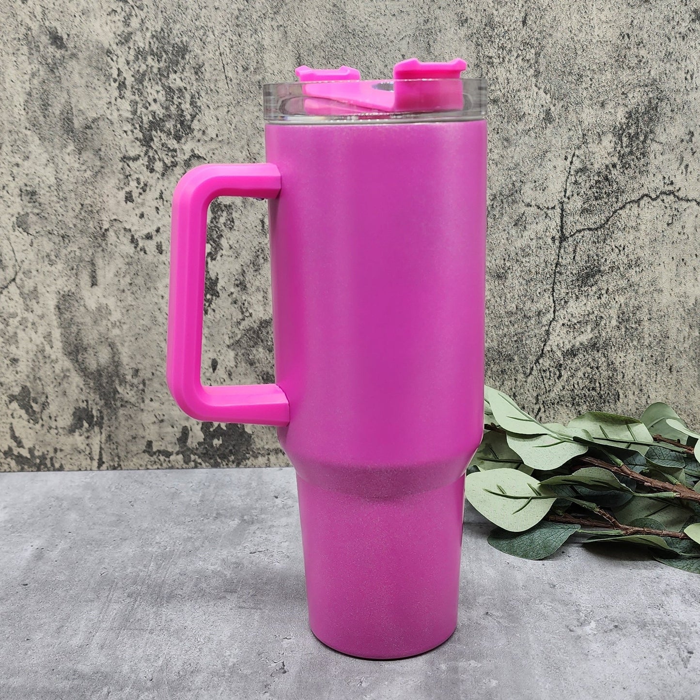  FECBK 40 oz Sublimation Tumbler with Handle and Straw