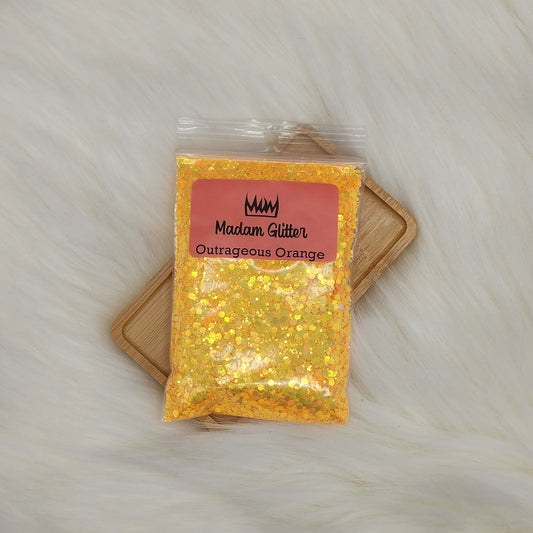 Outrageous Orange Glitter
