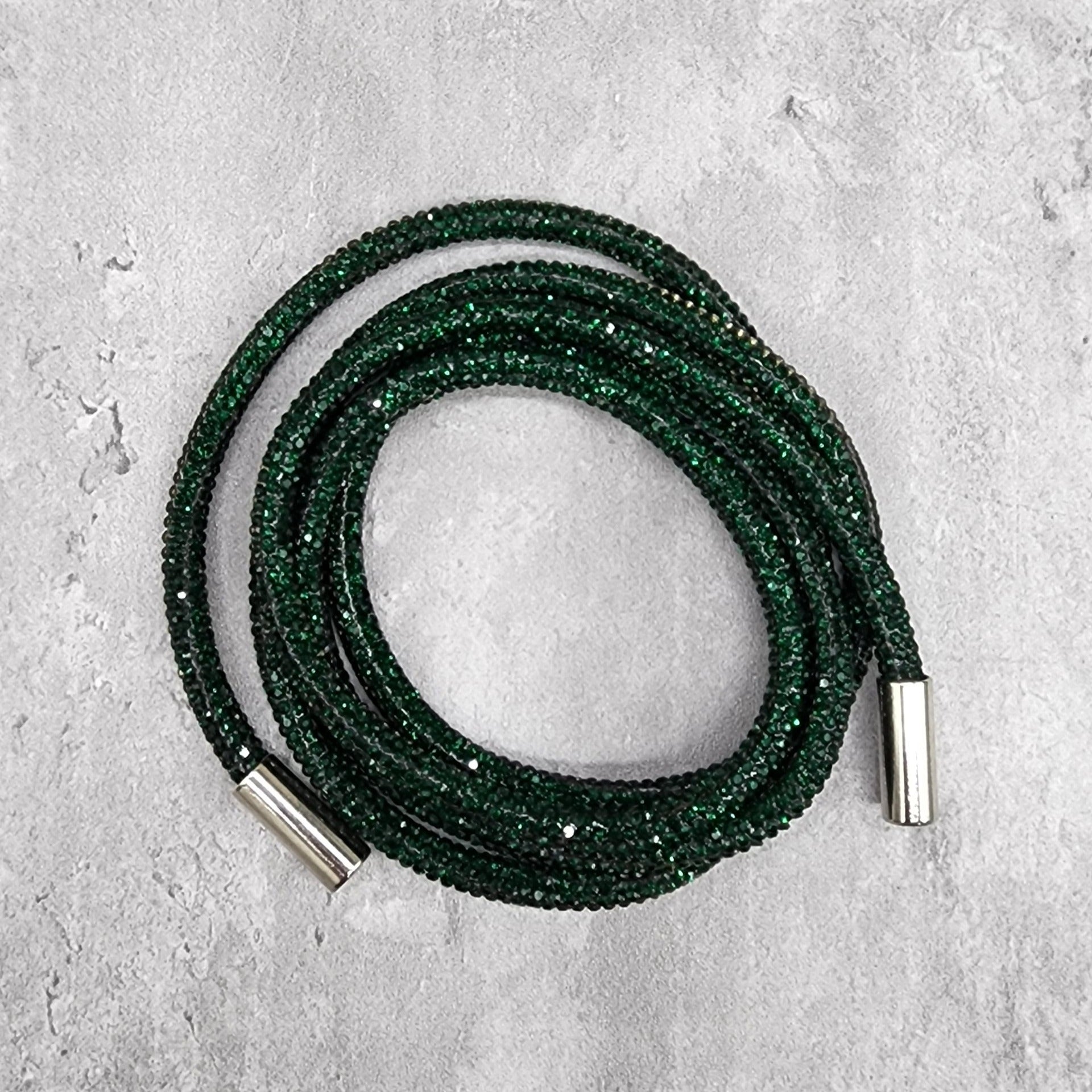 Accessories  Brand New Hunter Green Rhinestone Hoodie String