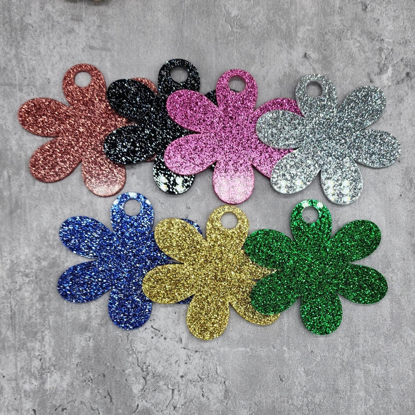 Glitter Acrylic Tumbler Toppers