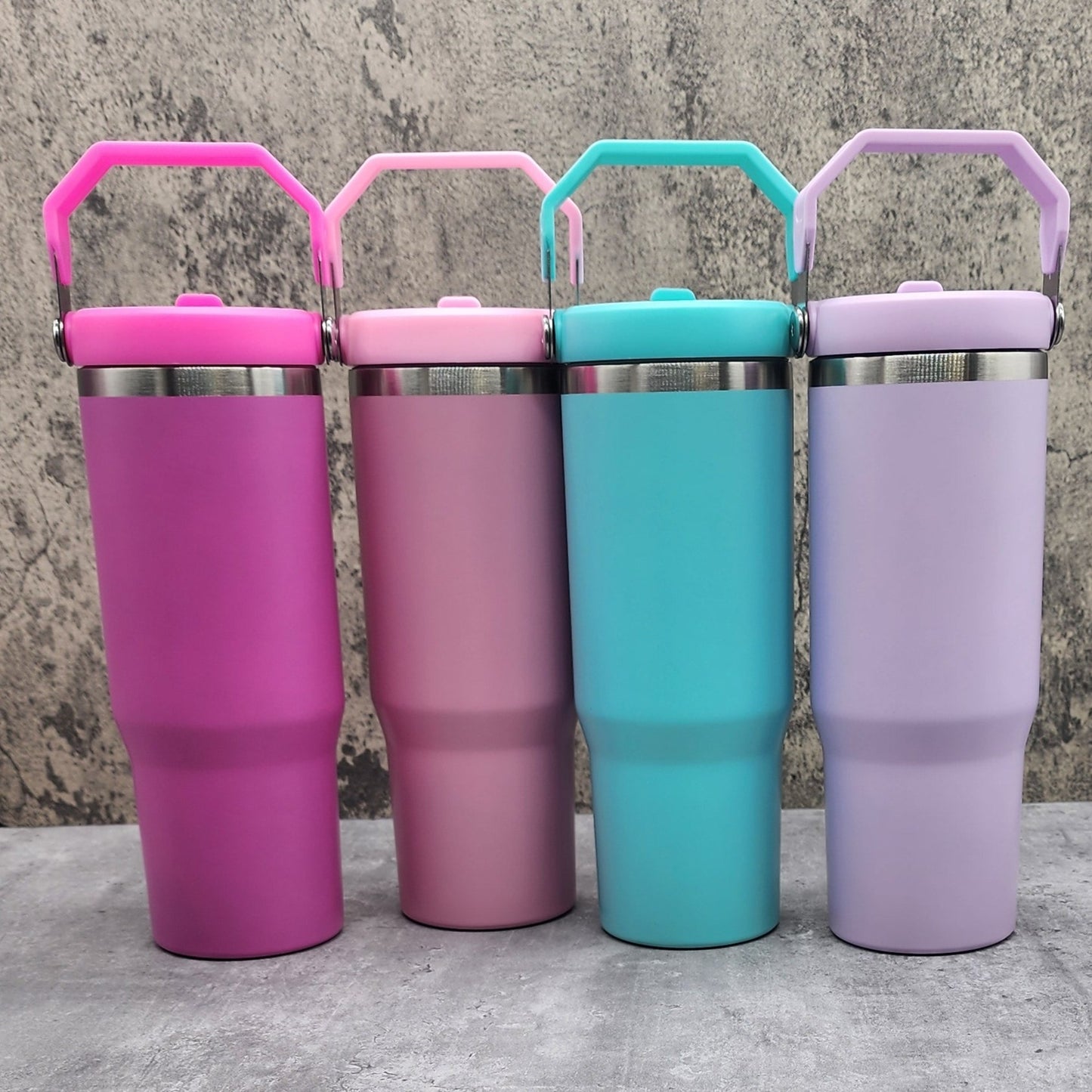 Sublimation Colored Sports Bottle With Top Handle