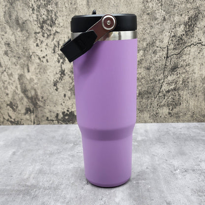 Powder Coated Sports Bottle With Top Handle