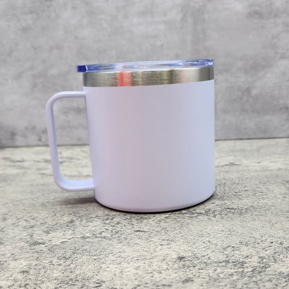 Powder Coated Coffee Mug With Lid