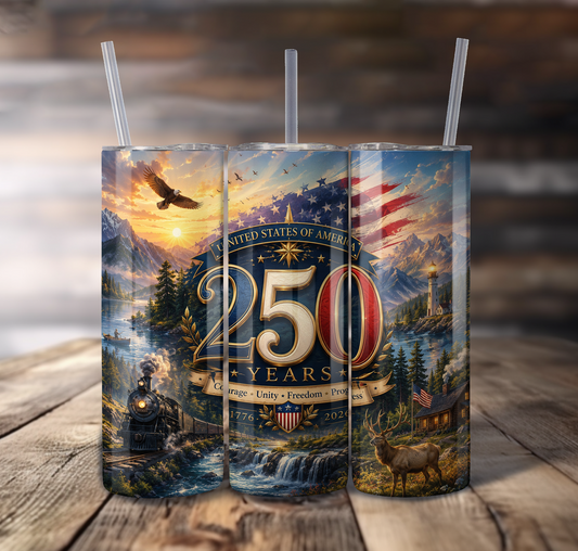 250 Years Sunset For Straight Tumbler - S828