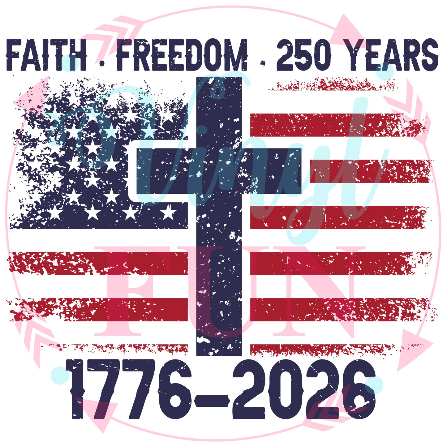 250 Years Old Transfers - For Fabrics