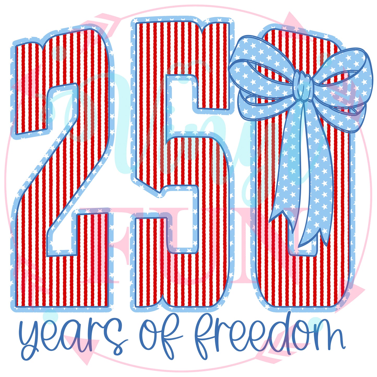 250 Years Old Transfers - For Fabrics