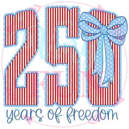 250 Years Old Transfers - For Fabrics