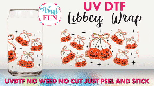 Coquette Pumpkins UVDTF Libbey Glass Wrap - UV272