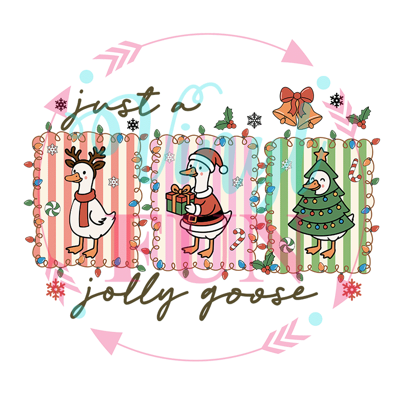 UVDTF Christmas Goose Decals