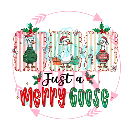 Christmas Goose Transfers - For Fabrics