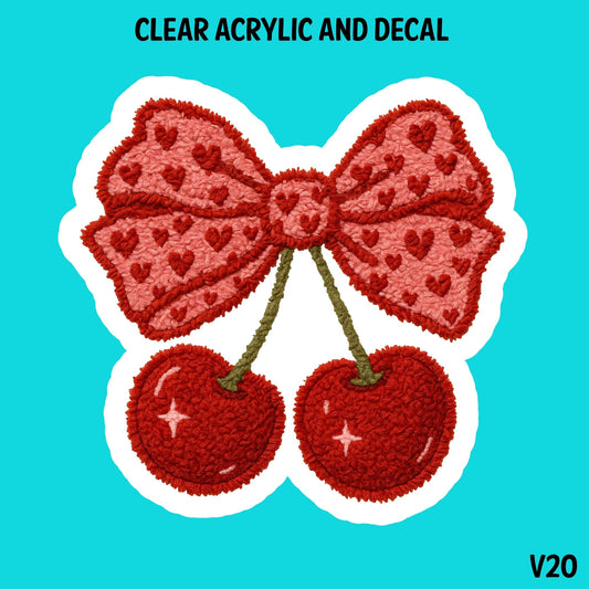 Cherry Lover Acrylic And UVDTF Decal- V20