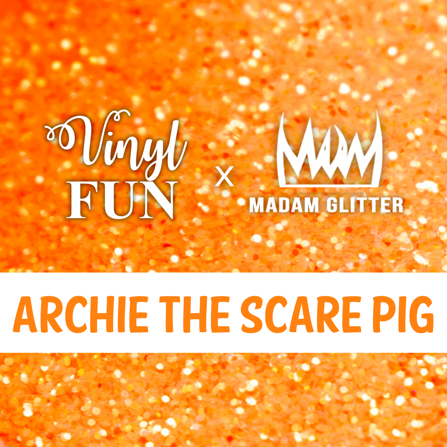 Archie The Scare Pig Glitter