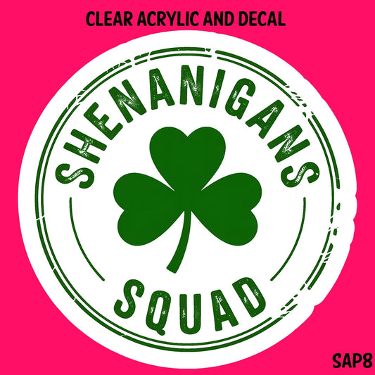 Saint Pat Acrylic And UVDTF Decal- SAP8