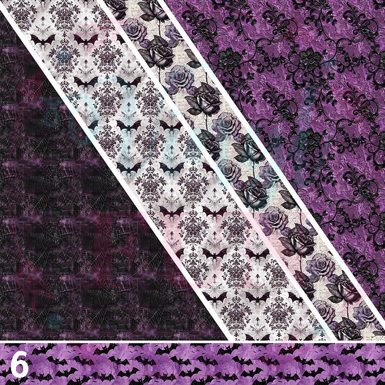 Purple Halloween Pattern Collection