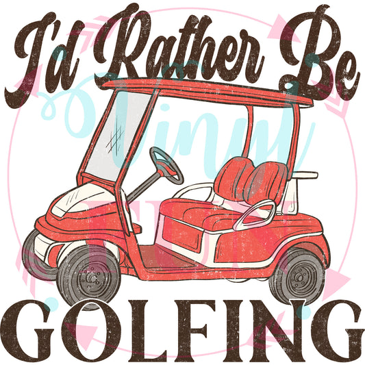 Rather Be Golfing Transfer - 70