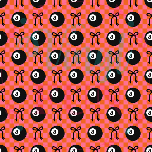 8Ball & Bows Pattern- C7