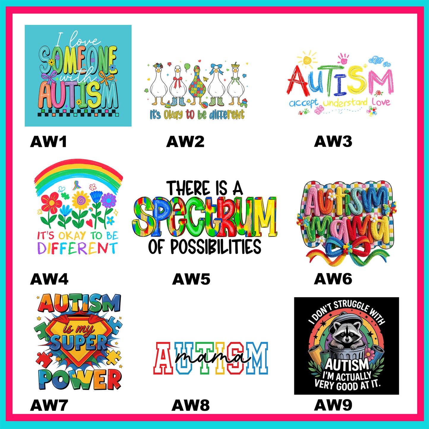 A For Awesome Transfers - For Fabrics