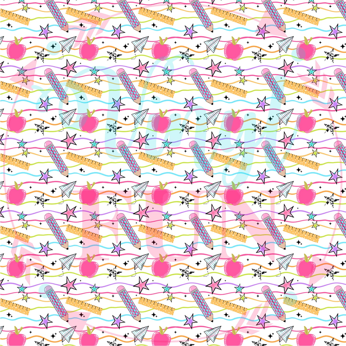 All The School Things Pattern-C21