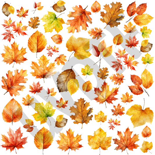 UVDTF Autumn Leaves Elements