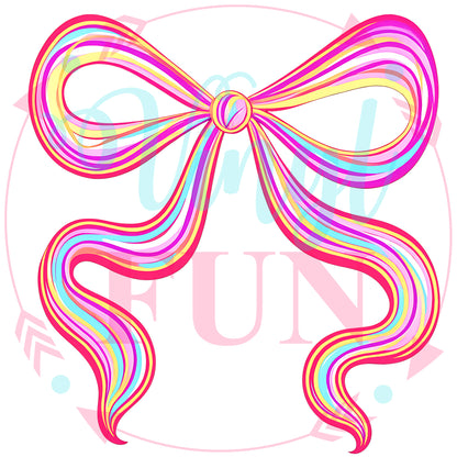 Bow Fun Transfers - For Fabrics
