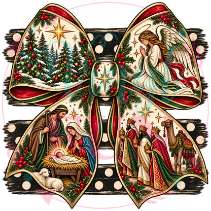 Holiday Bows Transfers - For Fabrics