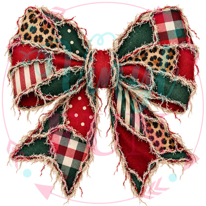 Holiday Bows Transfers - For Fabrics