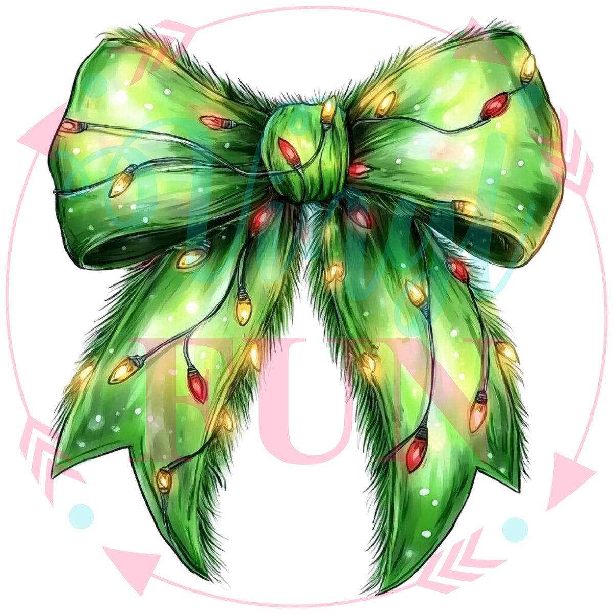 Holiday Bows Transfers - For Fabrics