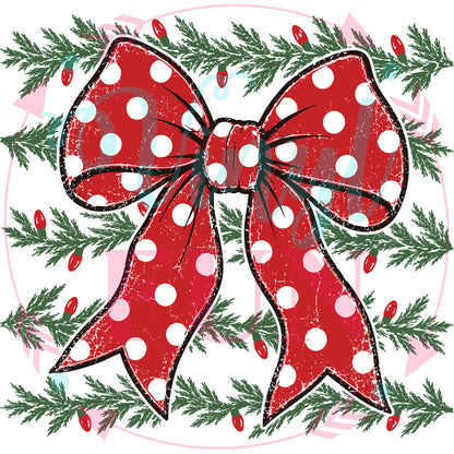 Holiday Bows Transfers - For Fabrics