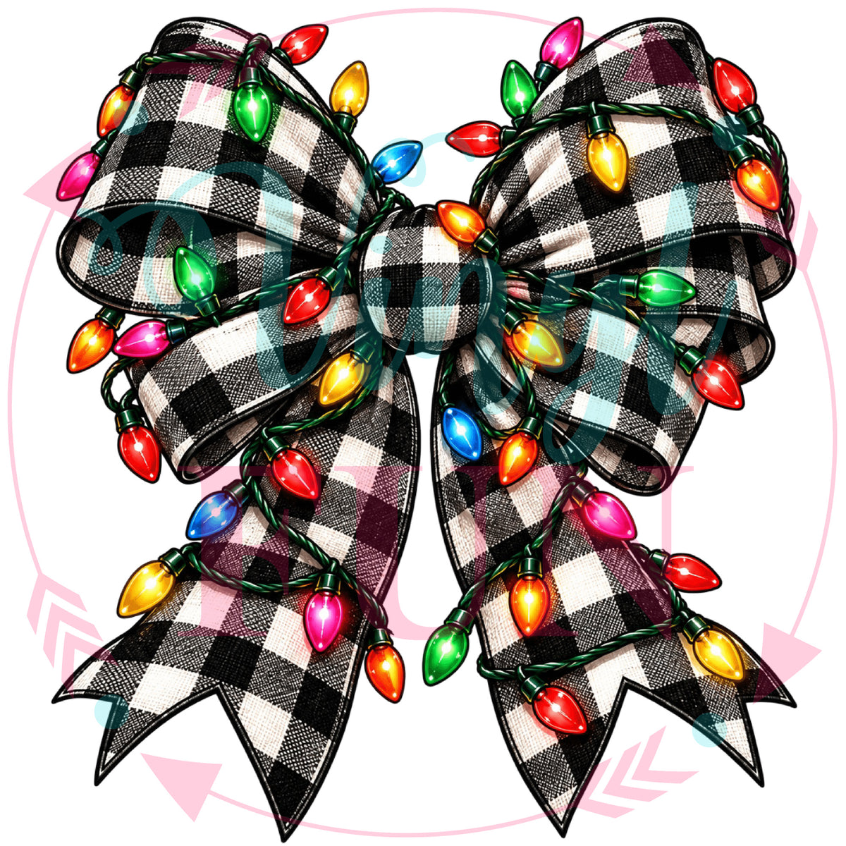 Holiday Bows Transfers - For Fabrics