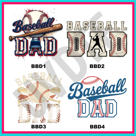 UVDTF Baseball Dad Decal