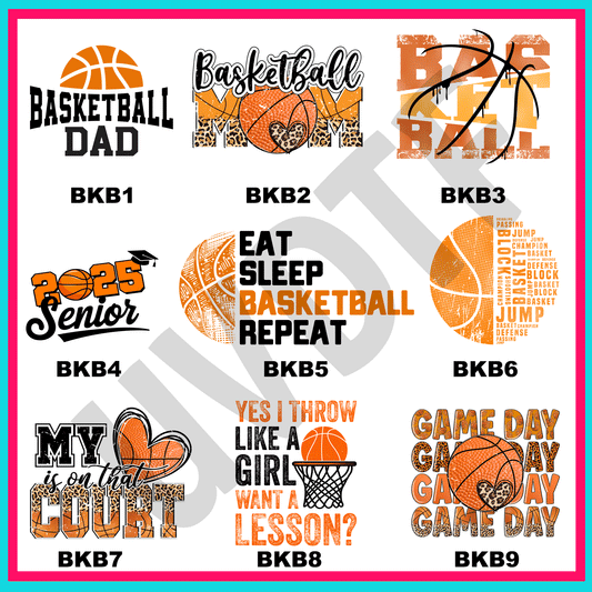 UVDTF BasketBall Decals-V23