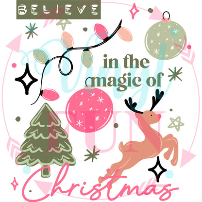 Believe In Magic With Sleeves Transfer - XM43