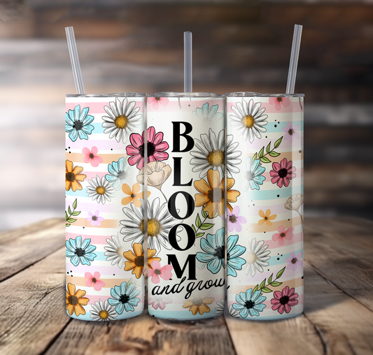 Bloom And Grow Wrap For Straight Tumbler - S795