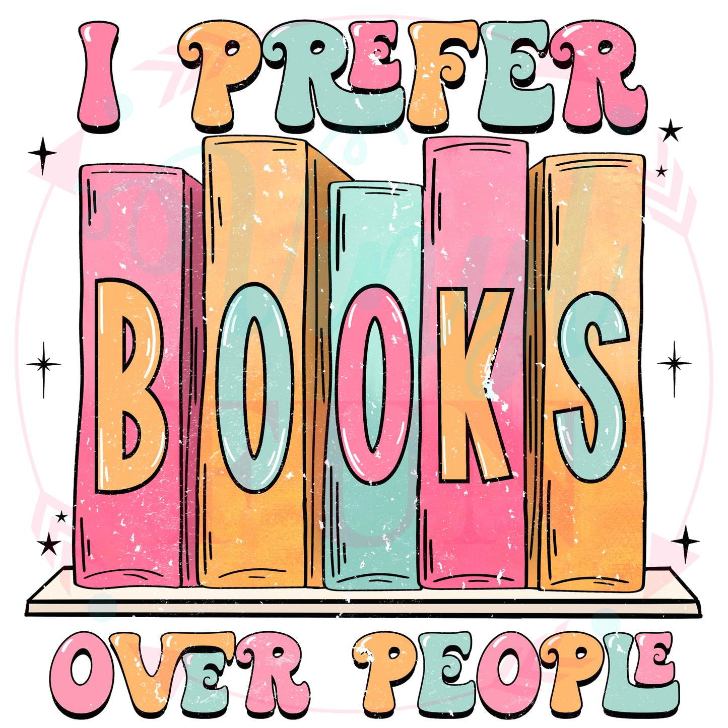 Books Over People Transfer -123