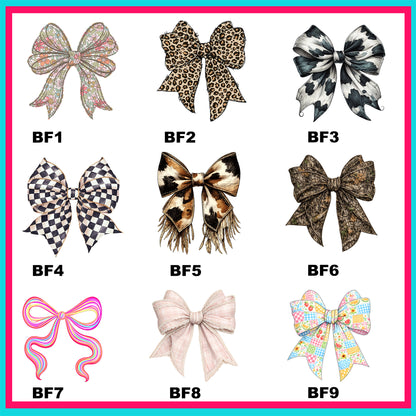 Bow Fun Transfers - For Fabrics