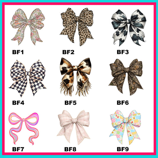 Bow Fun Transfers - For Fabrics