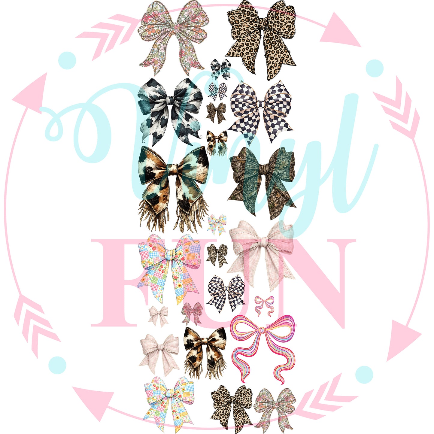 Bow Fun Gang Sheet 22"x60"