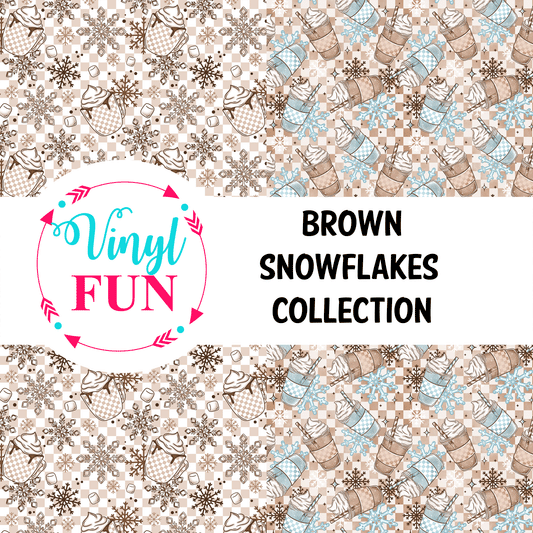 Brown Snowflakes Collection