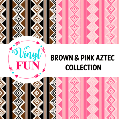 Brown & Pink Aztec Collection-E5