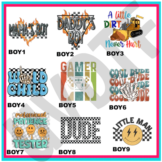 UVDTF Boy Life Decals-V1