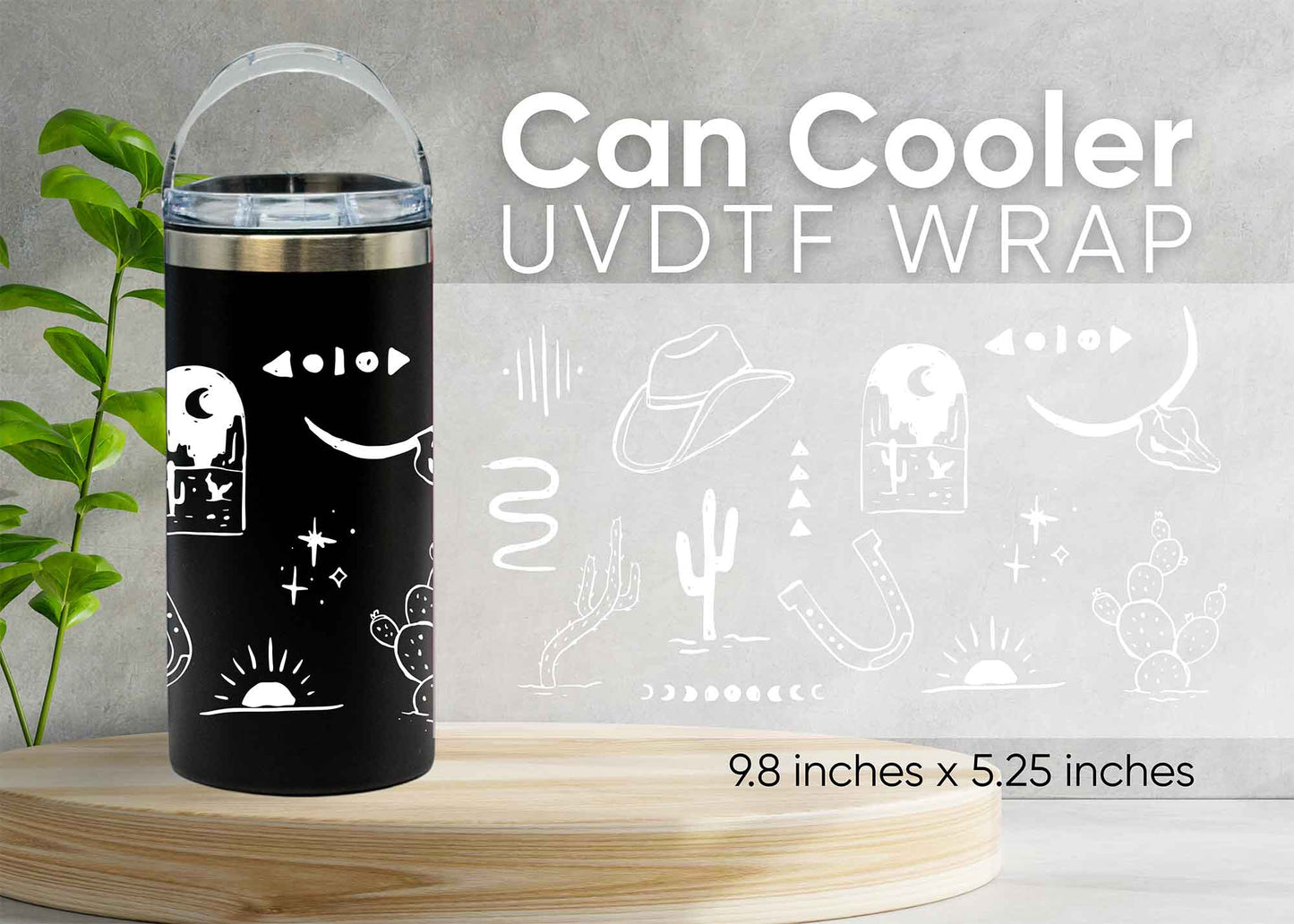 Western UVDTF 4-in-1 Can Cooler Wrap - CAC5